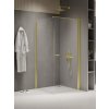 New Trendy New Soleo Light Gold sprchovací kút 90x80 cm štvorcová zlatá lesklé/priehľadné sklo K-1840-WP