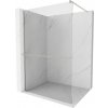 MEXEN/S - Kioto+ Sprchová zástena s poličkou WALK-IN 75 x 200, transparent, nikel kartáčovaný 800-075-121-97-00