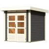 drevený domček KARIBU KANDERN 1 (82985) terragrau LG3528