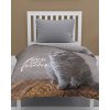 DETEXPOL Prehoz na posteľ Mačka Love Polyester, 170/210 cm
