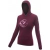 SENSOR MERINO UPPER FOX dámska mikina klokanka port red Veľkosť: L