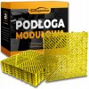 Modulárna podlaha puzzle dlaždice 40x40 garáž auto podlaha dielňa žltá