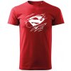 T-ričko Superman pánske tričko Farba trička: Kráľovská Modrá, Farba potlače: Biela, Veľkosť: XXL