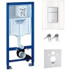Súprava splachovacie tlačidlo Grohe Skate 38845LS0, podomietková konštrukcia Grohe Rapid SL 38539001