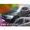BMW X3 (F25) 2010-2017 (so zadnými) - deflektory Heko