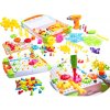 KIK KX7838_2 Mozaika puzzle plastové bloky + skrutkovač 181 ks