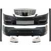 KITT Complete Body Kit suitable for Mercedes S-Class W221 LWB (2005-2011) Front Grille Side Skirts Exhaust Tips