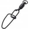 Madcat Karabinka S Obratlíkom Stainless BB Swivels W Crossl Snap Black veľ.3 90 kg 3 ks