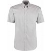 KUSTOM KIT KK 109 / Pánska košeľa Oxford s krátkym rukávom - silver grey L/XL