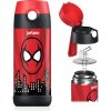 Detská termo fľaša z nerezovej ocele so slamkou JARLSON CHARLI Spiderman 350 ml