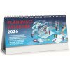 Plánovací Maxi kalendár 2026, stolový stĺpcový, 300x140mm, 64 strán