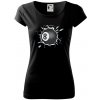 Biliardová guľa v triku - Dámske tričko Pure - 2XL ( Čierna )