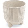Prosperplast Obal na kvetináč DRF150NW Ryfo N Eco Wood 14,5 cm BIELY