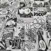 Dekoračná látka KOMIKS SPACE šírka 140 cm