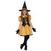 Kostým Čarodejnica tekvica s trblietkami 5-6 rokov