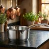 KUCHENPROFI Oceľ 1,5 l - nerezový hrniec s výlevkou