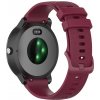 eses Jednofarebný silikónový remienok pre smart hodinky 20 mm Farba: vínová červená
