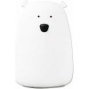 Stolná lampa LED RGB Detská dotyková lampička BEAR LED/0,4W/5V biela + USB (120540)