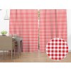 Biante Bavlnený záves Sandra SA-056 Červeno-biele kocky 140x210 cm