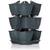 PlasticFuture Květináč na bylinky COUBI HERBAL 29,5 cm grafitový