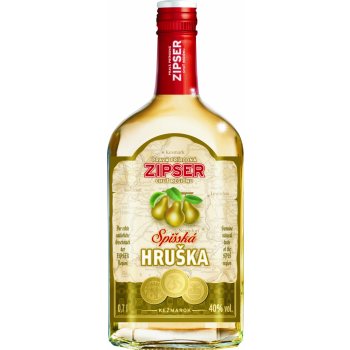 Zipser Hruška Spišská 40% 0,7 l (čistá fľaša)