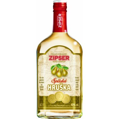 Zipser Hruška Spišská 40% 0,7 l (čistá fľaša)