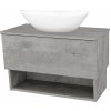 Dreja Umývadlová skrinka INVENCE SZZO 80 (umývadlo Triumph) - D01 Betón / D01 Betón