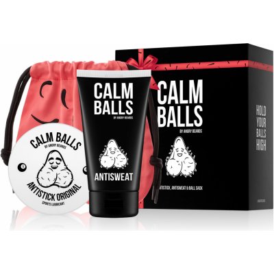 Angry Beards Calm Balls Antistick gel na intímne partie pre mužov 100 ml + Antisweat krémový dezodorant na intímne partie 150 ml + batoh darčeková sada Oficiálna distribúcia