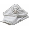 Italbaby froté osuška so žinkou Peluche 100x100cm biela