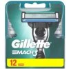 Náplne do strojčekov Gillette Mach3 Gillette 12 ks