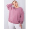 Factory Dámska oversize mikina plus size – pohodlný voľný strih Farba: Staroružová, Veľkosť: XL