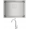 Teka FLEXLINEA RS15 50.40 X nerezová oceľ + Deante ASTER BCA 062M chróm