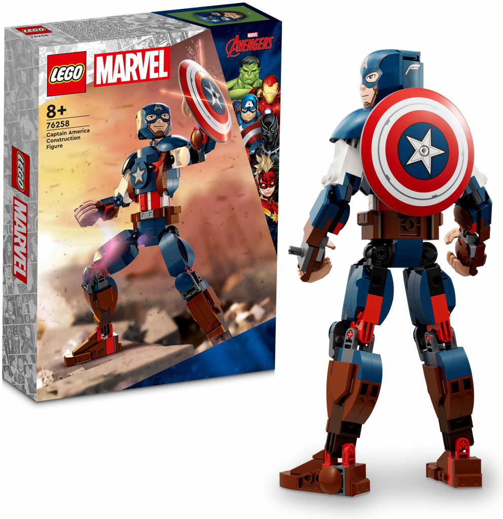 LEGO® Marvel 76258 Zostaviteľná figúrka: Captain America