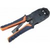 DATACOM Konektorovací kleště PROFI 8P+6P OR/BL račna (RJ45,12,11)