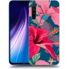 Picasee silikónový čierny obal pre Xiaomi Redmi Note 8 - Hibiscus
