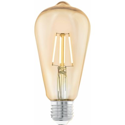 Eglo 110055 LED celosklenená žiarovka E27 Vintage filament ST64 4W/26W  270lm 2200K jantárová od 5,99 € - Heureka.sk