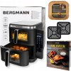 Veľká teplovzdušná fritéza 2x5,5L AirFryer Bergmann 2800W s 12 programami
