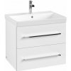 VILLEROY & BOCH Avento závesná skrinka pod umývadlo, 2 zásuvky, 630 x 452 x 514 mm, Crystal White, A89000B4