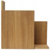 Ferm Living Nástenná polica Stagger Shelf, štvorcová – naolejovaný dub