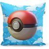Sablio Vankúš Pokemon ball Obloha - 60x60 cm