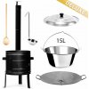 Perfect Home PL-Set-70 DELUXE Kotlíková súprava 15L, 6ks – kotlina/kotlík/pokrievka/varecha/naberačka/platňa