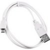 C-Tech CB-USB2M-10W USB 2.0 AM/Micro, 1m, bílý