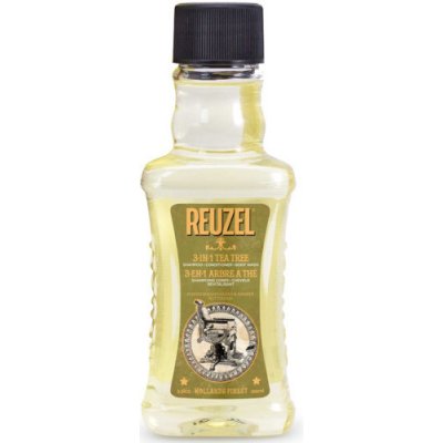 Reuzel 3-IN-1 Tea Tree šampon, kondicionér a sprchový gel 1000 ml