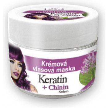 BC Bione Cosmetics Keratin & Chinin krémová vlasová maska 260 ml