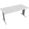 Hobis Rokovací stôl Flex, 160x75,5x80 cm, biely/kov