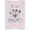 CEBA Podložka prebaľovacia mäkká COSY 50x70 Disney Minnie&Mickey Pink