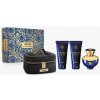 Versace Dylan Blue Pour Femme, SET: Parfumovaná voda 100ml + Sprchovací gél 100ml + Telové mlieko 100ml + Kozmetická taška čierna pre ženy