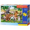 Castorland Puzzle Zvieratká na farme, 100 dielikov