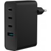 Univerzálna USB nabíjačka Natec GaN 100W, 3X USB-C, 1X USB-A, Čierna