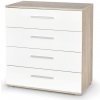 Nábytek PEGAS s.r.o. Komoda LIMA KM-3, dub sonoma/bílá